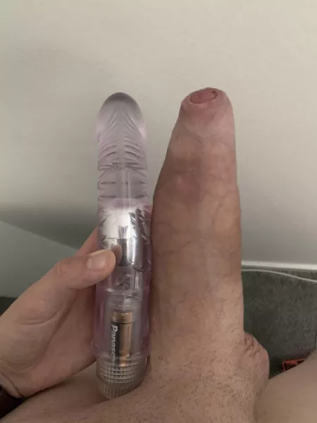Comparing to gf’s dildo (M26) 🍆 by whitezilla7