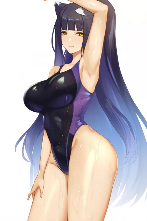 Competition Swimsuit [Blue Archive] by CheetahSperm18