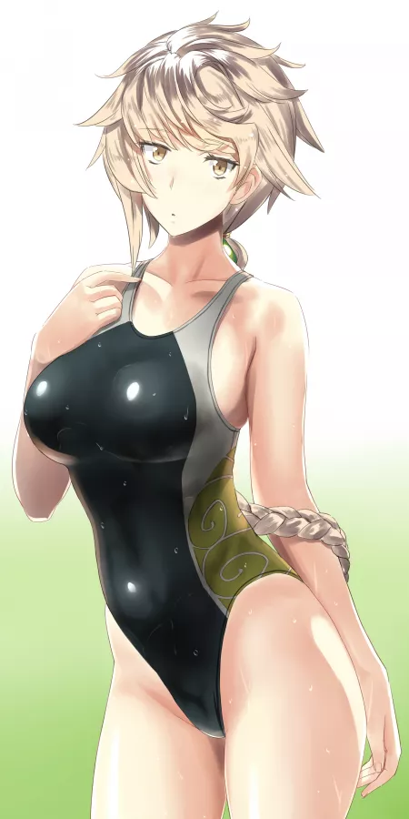 Competition Swimsuit Unryuu (Takamura Wamu) [Kantai Collection] by sequence_string