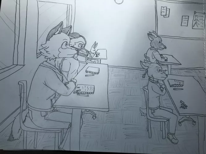 Concept art for a Beastars fanfic I’ve been working on. Probably not gonna finish/post it tho. by OreoLegosi