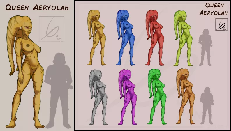 Concepting my Amazonian-Inspired Twi'lek Warrior Queen OC [@LjPynn] by LJ_Pynn