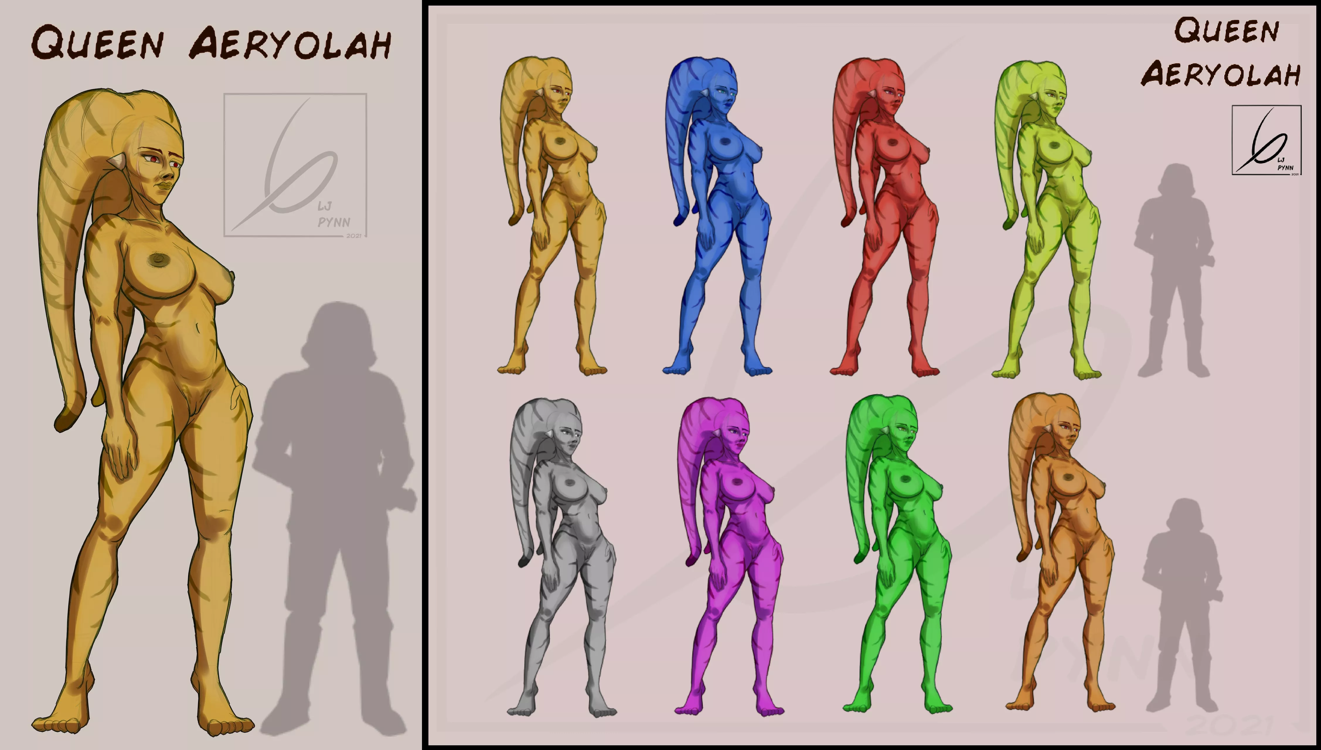 Concepting my Amazonian-Inspired Twi'lek Warrior Queen OC [@LjPynn] posted by LJ_Pynn