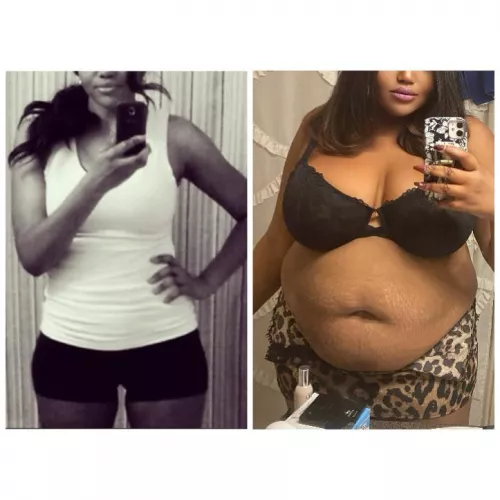 Confession: I get super horny looking at pictures of my weight gain. by wannabefat84