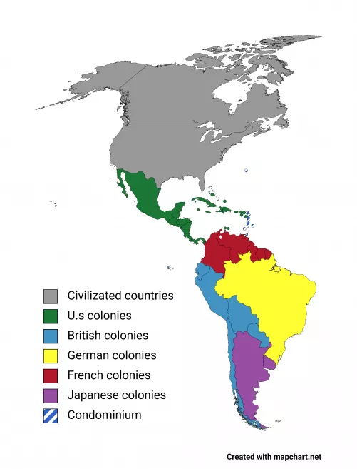 Conquest and division of south and central america 🥵🥵🥵 by Weird_Description_37