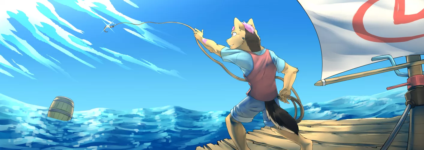 Cool Raft themed commission i did (that was too big for reddit) by GalacticPotato_02