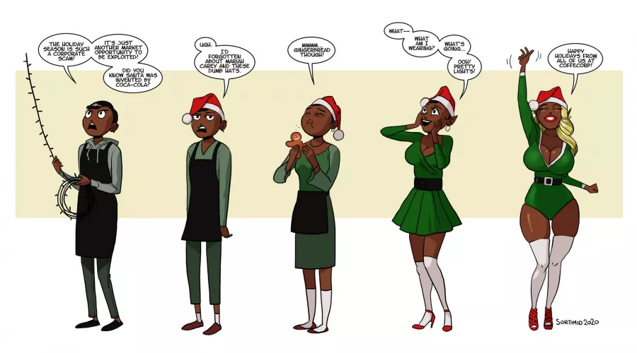 Corporate Christmas Cheer by Sortimid (Bimbofication) by not4myprimary