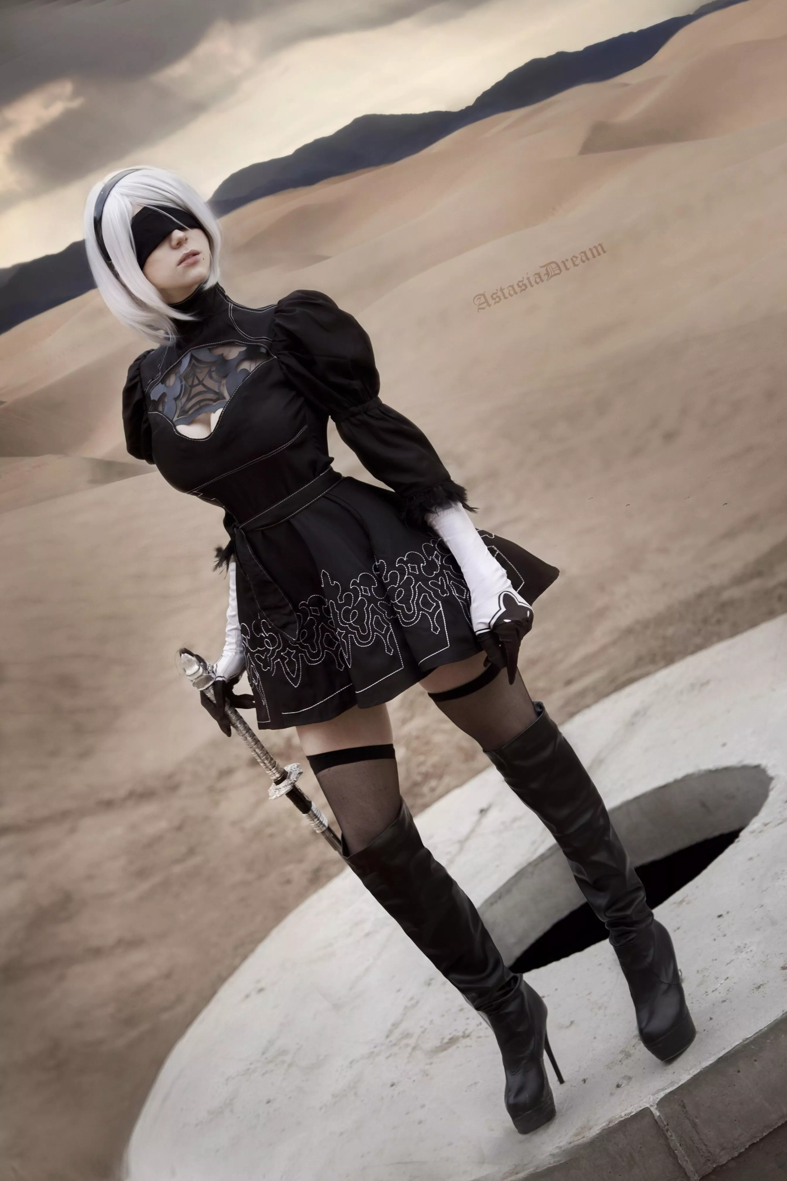 Cosplay on 2B 🖤🤍 posted by AstasiaDream