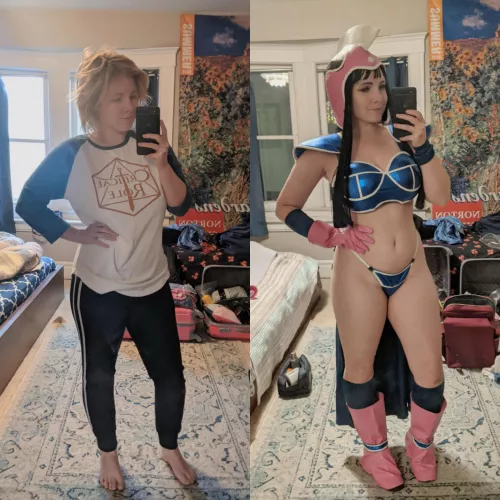 Cosplayer vs Cosplay! Chichi from Dragonball by simrell by simrell