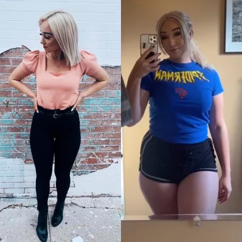 Cosplayer went from having a thigh gap to thick in a couple years by wowzer52