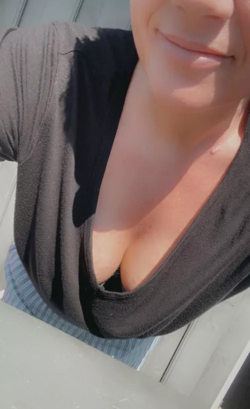 Could I interest you in a peek down my shirt? 😇 (f)41 by MsMillery