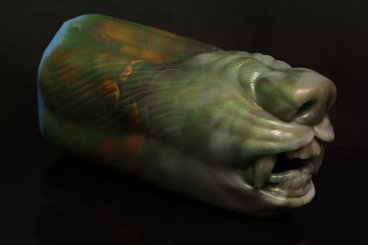 Couldn't resist a drop earlier this morning. This texture is very lewd for a David's Muzzle. by Rukario