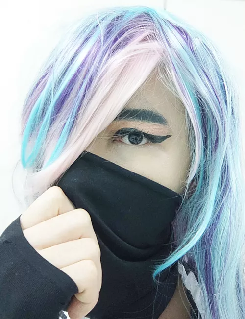 Couldn't sleep so here's crossdressing attempt #2. Tried eyeliner in a different way, might make a TikTok account since quite a lotta ppl requested or idk, you decide. by femboycuber