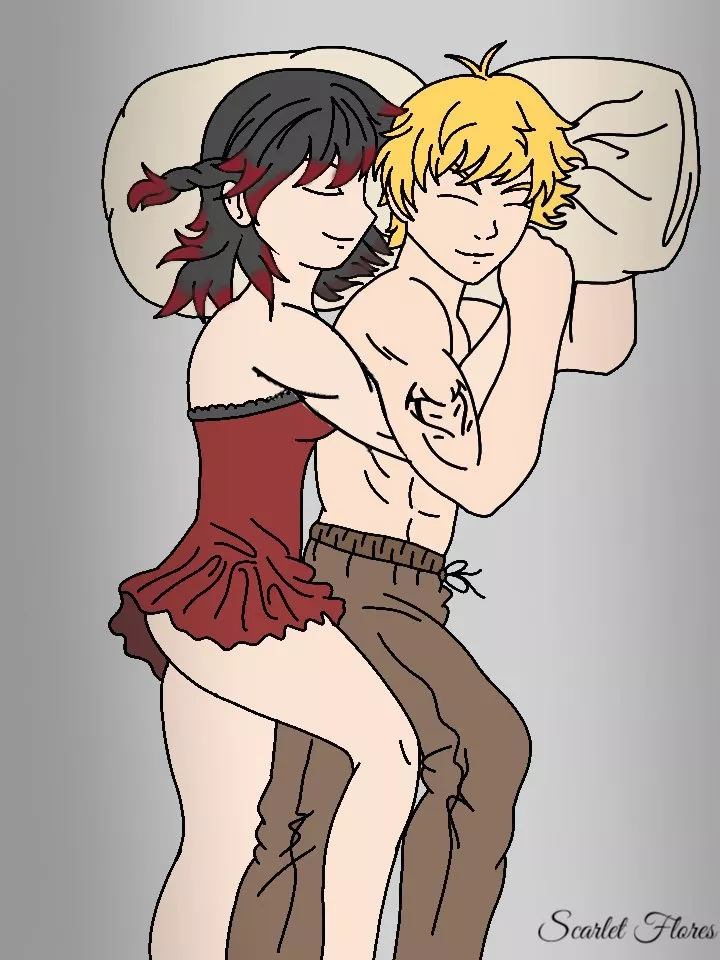 ~ Couple Cuddling ~ (Commission) (NoShame771) posted by Rosedia771