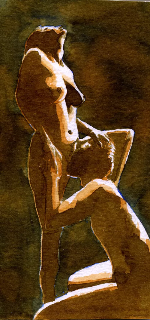 Couple in watercolor by kinkster_ginger