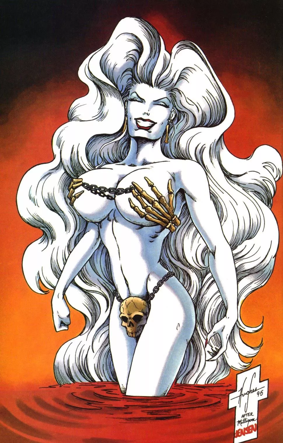 Covered by bones [Lady Death in Lingerie #1] posted by sabhall12