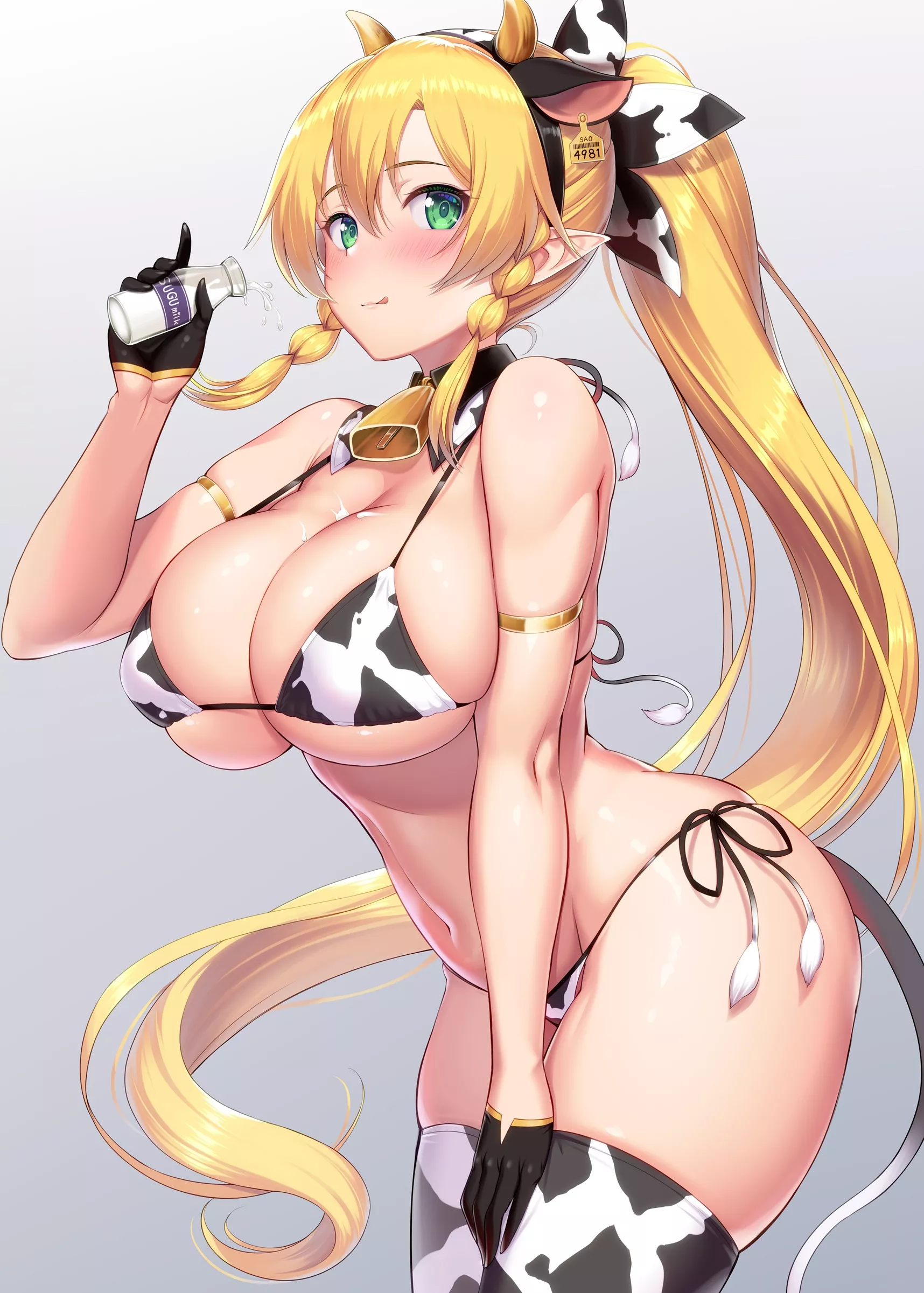 Cow Print Leafa posted by CheetahSperm18