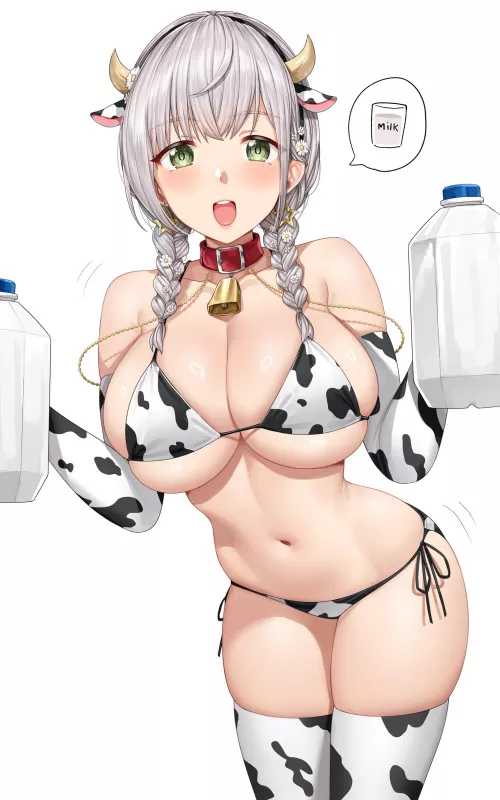 Cow Print Noel [Hololive] by CheetahSperm18