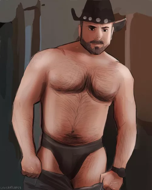 Cowboy Daddy by leosketches9