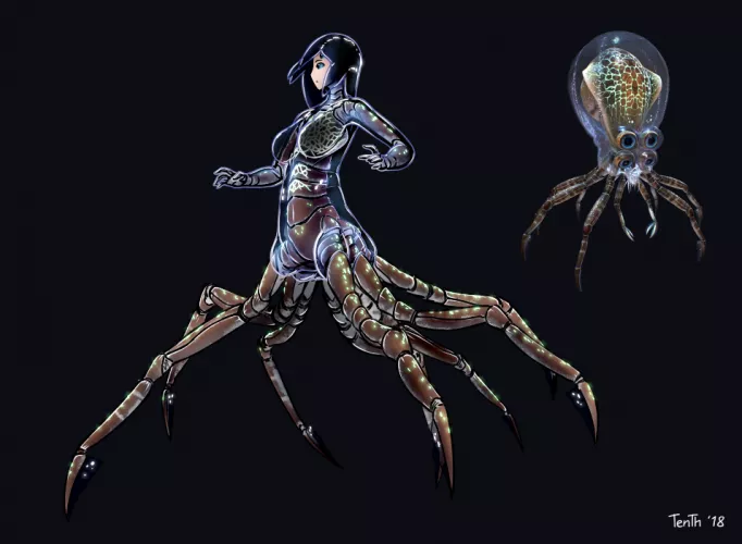 Crabsquid from Subnautica by Typicalhell