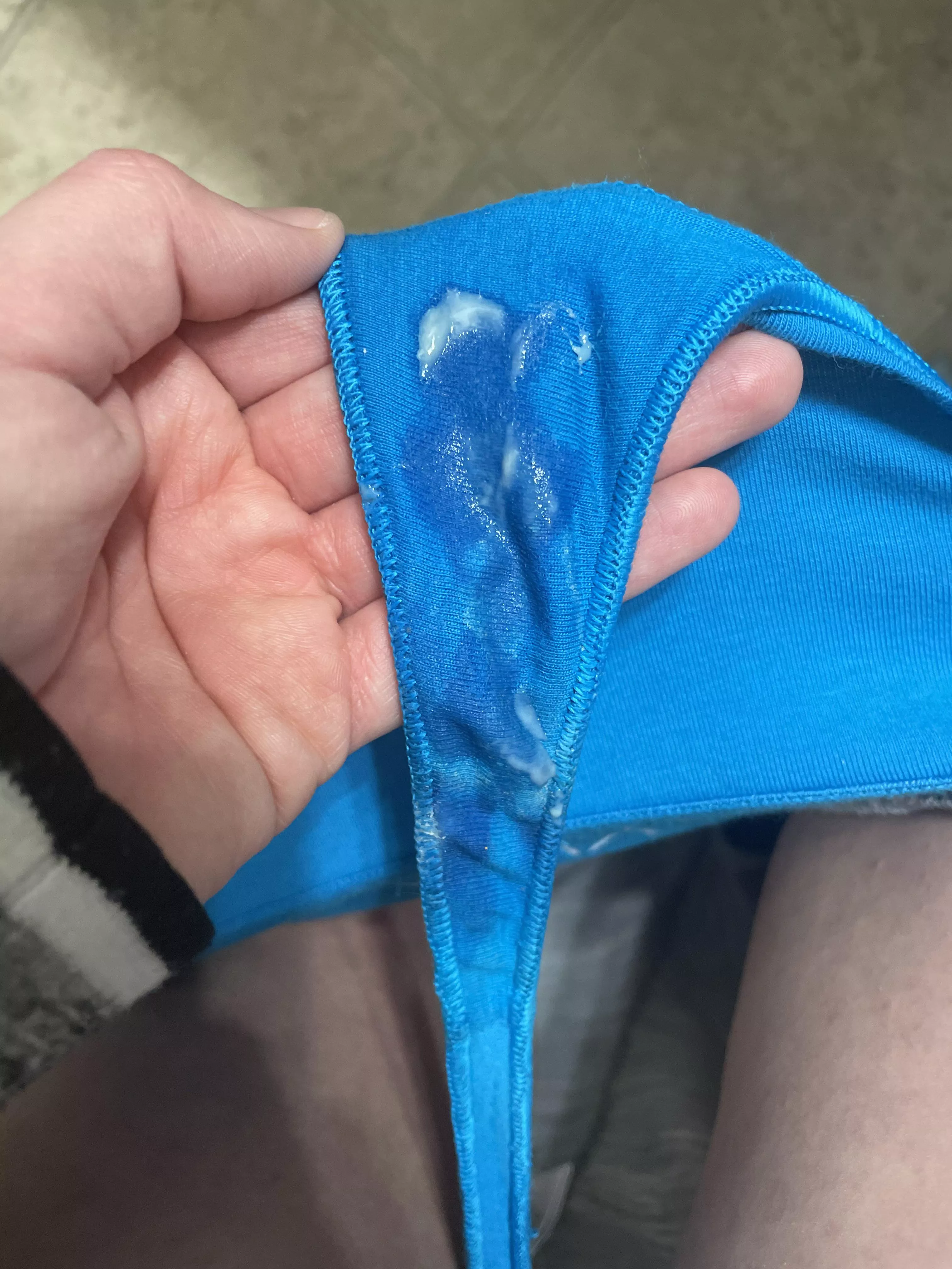 Creamed up my thong… posted by PumpkinSpiceX
