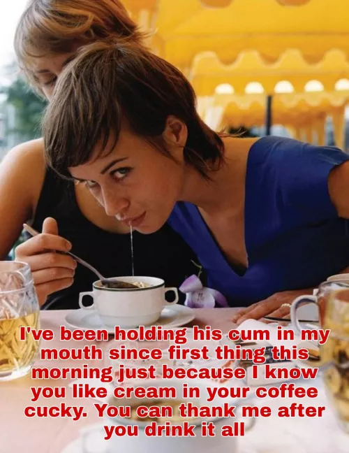 Creamy coffee by CapptionMaker