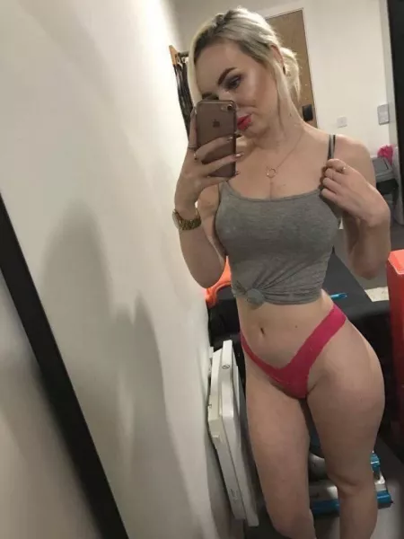 Crop top and thong by [deleted]