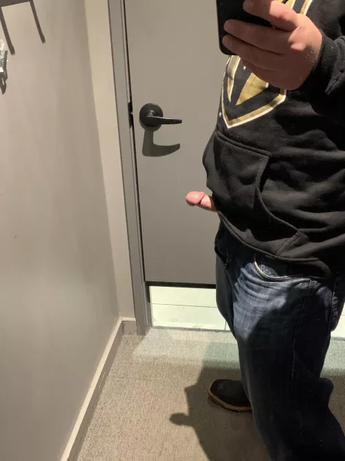 Crowded fitting area, think anyone noticed the shadow? by Dadbod_racer