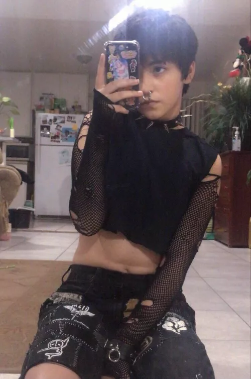 crust punk femboy! c: by crustxc