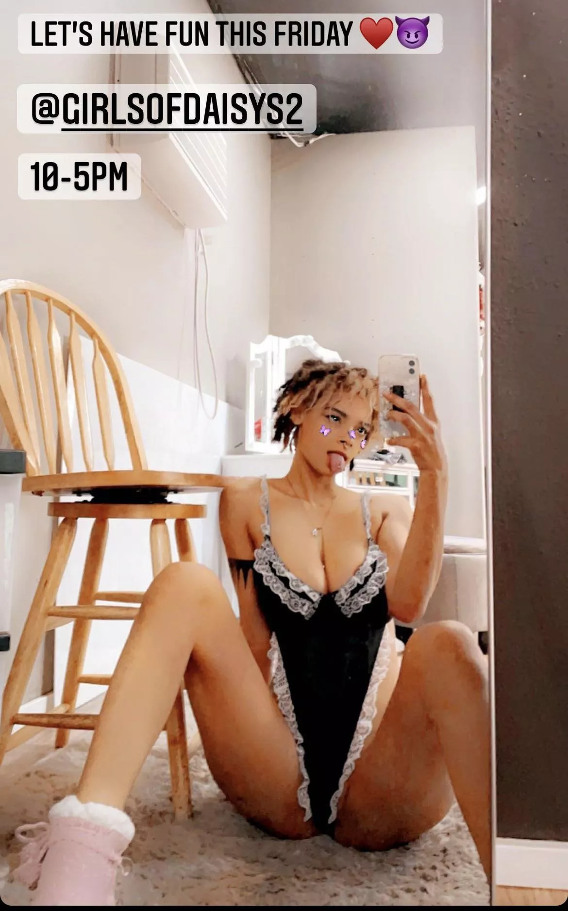 @cryitssimba come and keep me company here 10-5pm! 😈🥵 Daisy’s Coffee Shop 320 112th St SW Everett, WA98204 posted by Able_Foot