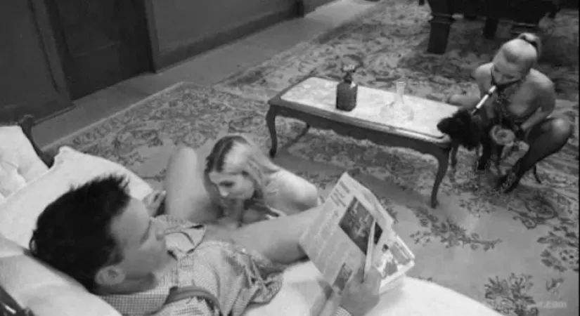 Cuckquean wife performs her cleaning duties while their cake blows the husband by Devious_Darling