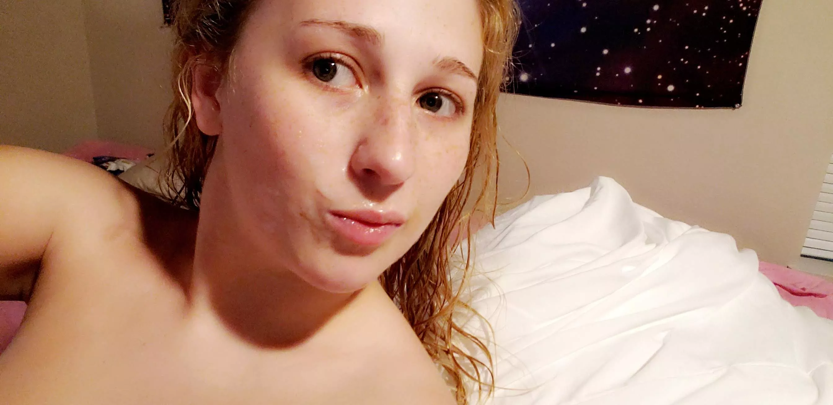 Cum covered and happy about it 🥰 posted by lexxiskybabe