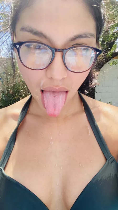 Cum on my glasses anytime by allynona