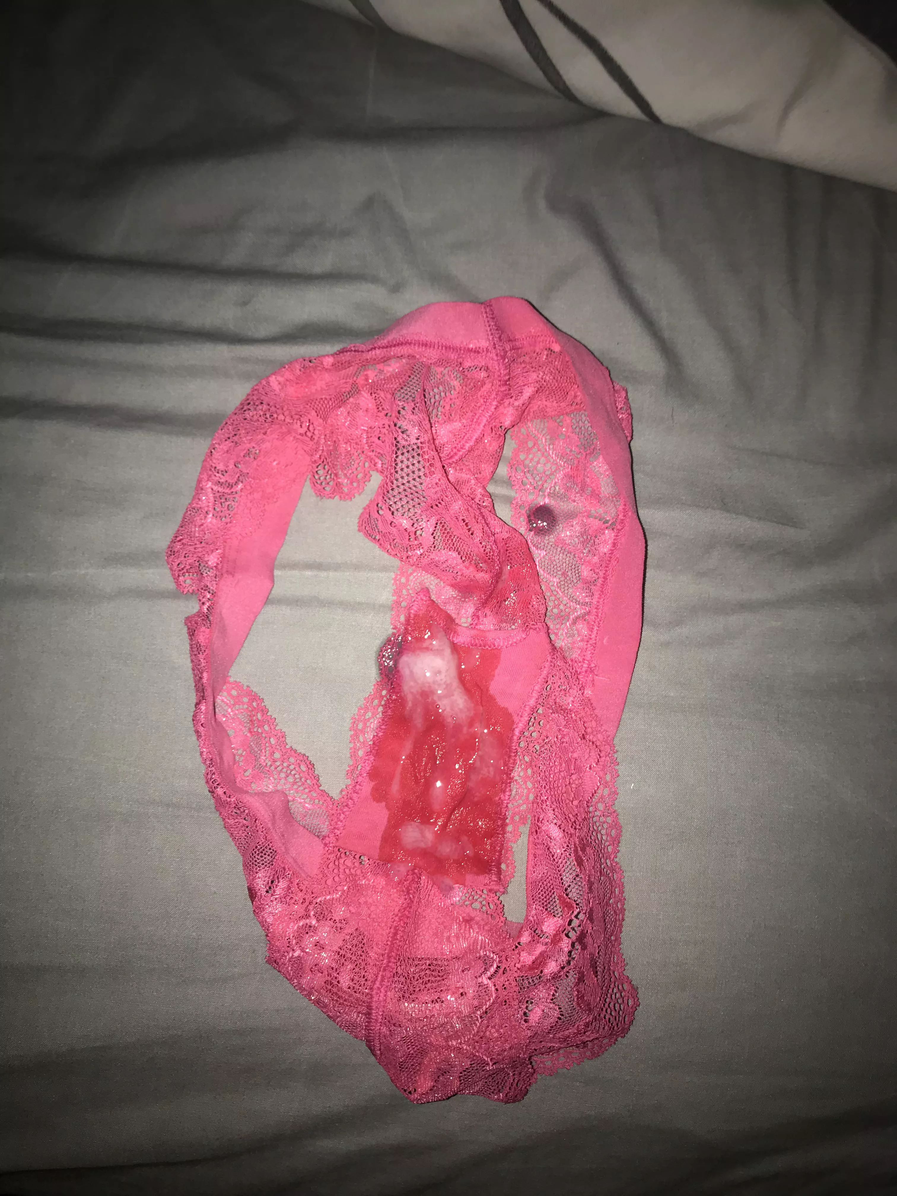 Cum on step sis pink thong posted by big_bad_boy123