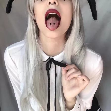 Cum on the pierced bunny 👅 by kkinkitty