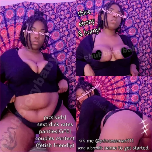 cum play with this chubby babe, bigger is better😋 | 💦[GFE] [sext] [rate] custom/premade [pic] [vid] panties [fet]ish friendly💦, i do show face ✨kik me @princessmari111 by childlike_luna