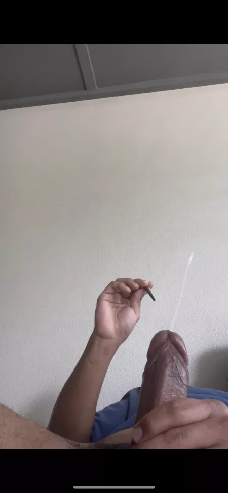 Cum shot flew to the wall. by UniversitySpecial752