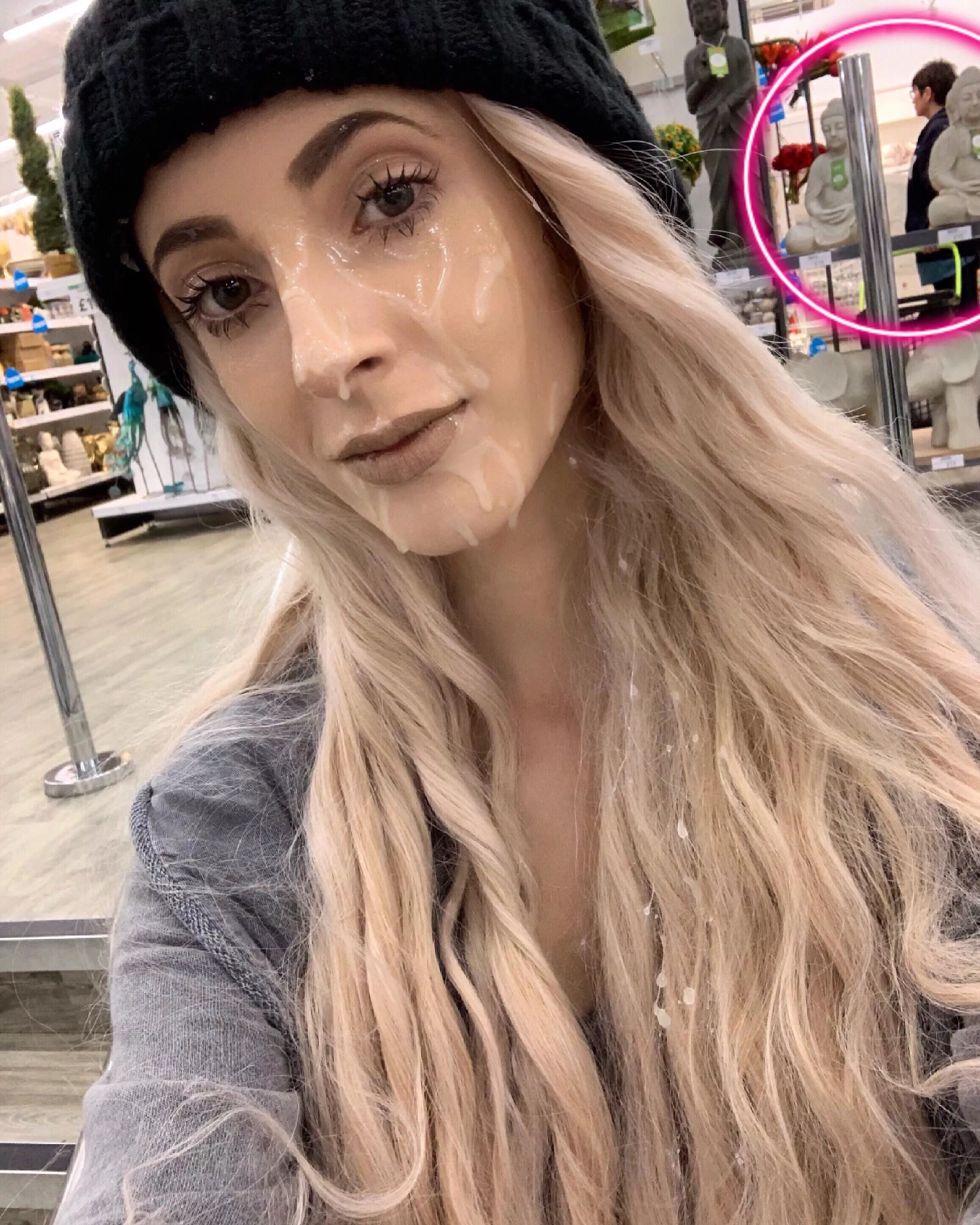 Cumwalk in a store :) posted by JadeVow