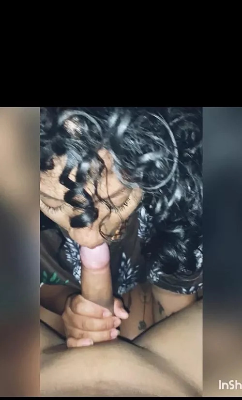 Curly hair girls are my weakness especially when they suck dick like this 😜😏 #LA by deesteezyyy