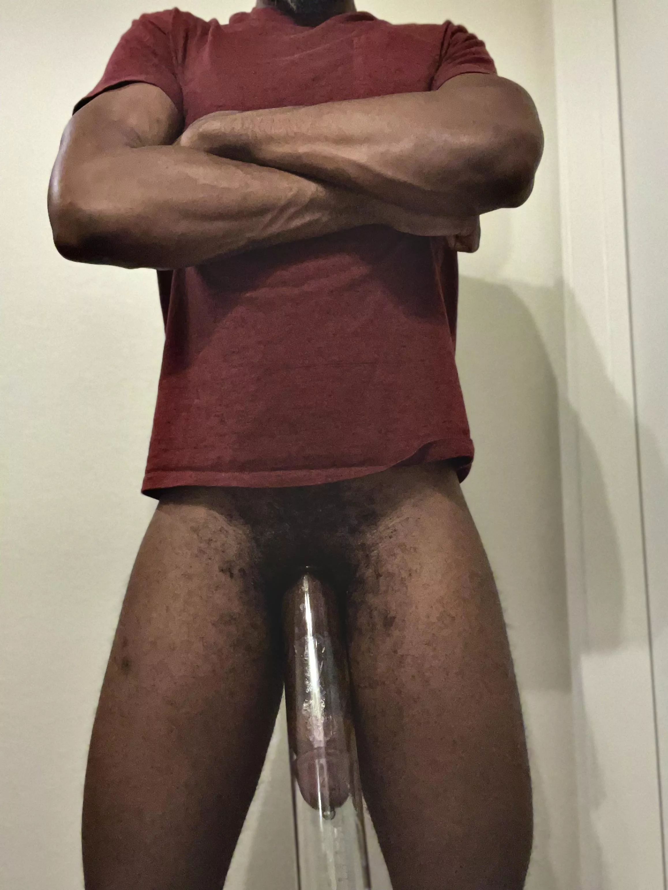 Currently pumping in my 2.25” tube. I quickly stretch to 8.7” long and pack the tube. posted by seveninchgirth