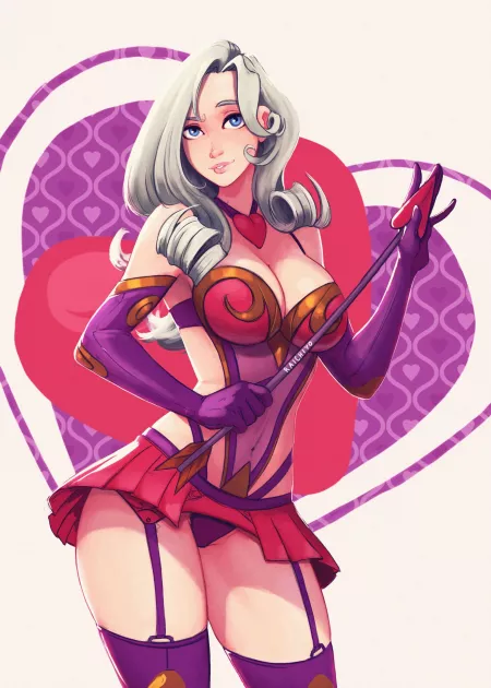 Curvy magical girl by Henthigh_Senpai