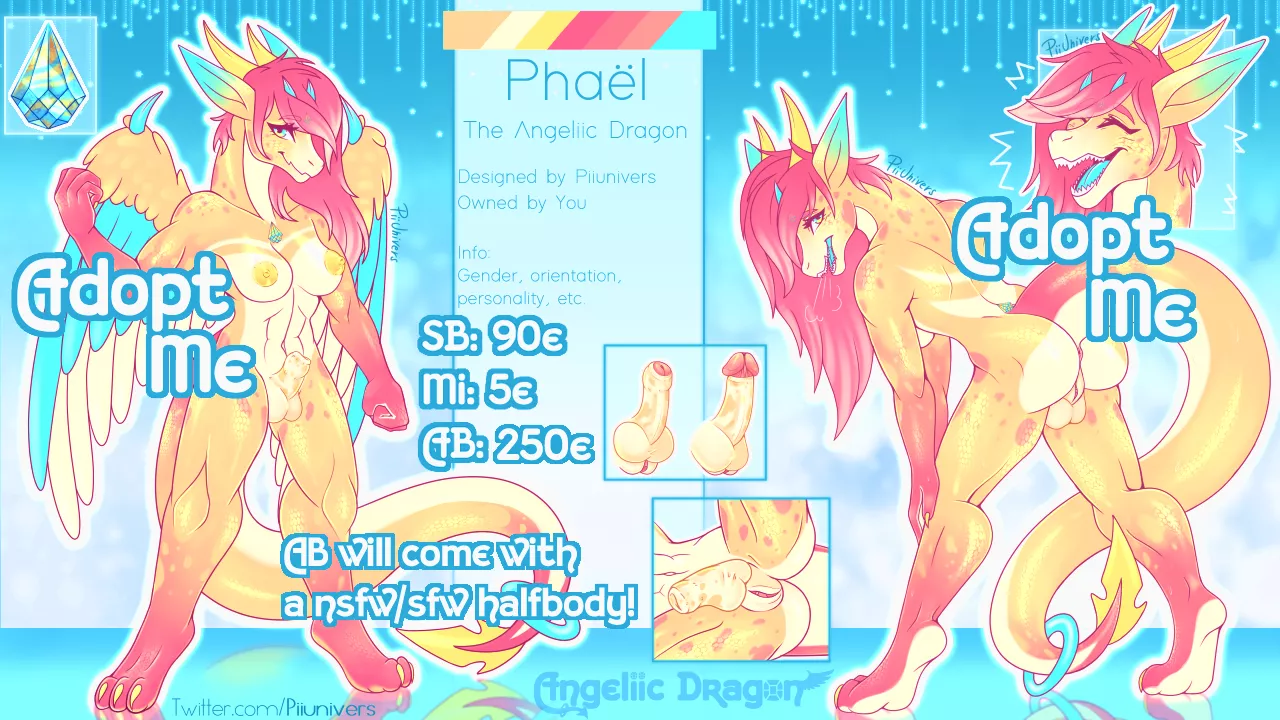 Cute Adoptable of my Open Species (artist:me, Twitter @Piiunivers) posted by Piiunivers
