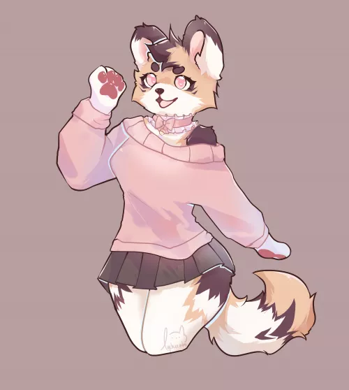 Cute commission for vespirawr on instagram and twit :>! by nhiuwu