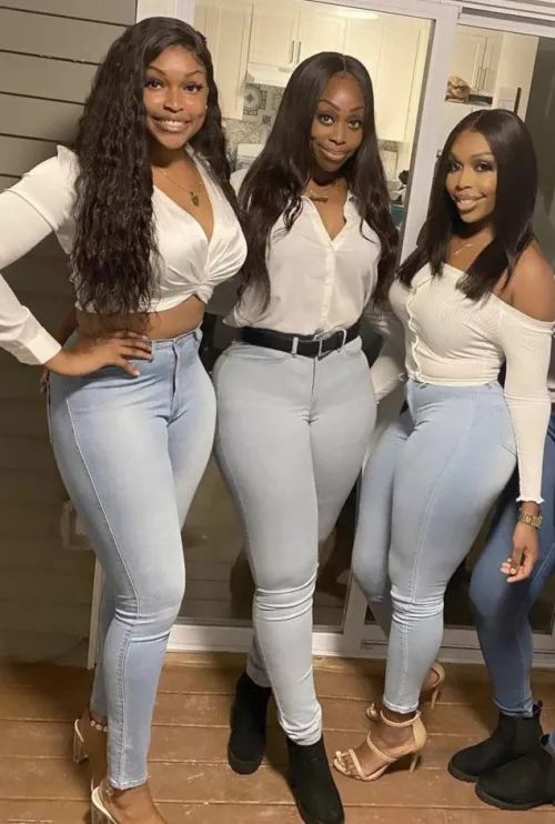 Cute Ladies in White Tops by yunaX2