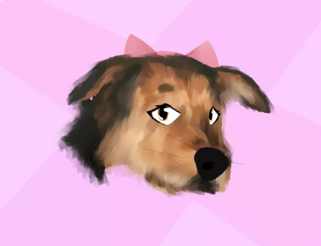 Cute little floofer by dodgydoglol