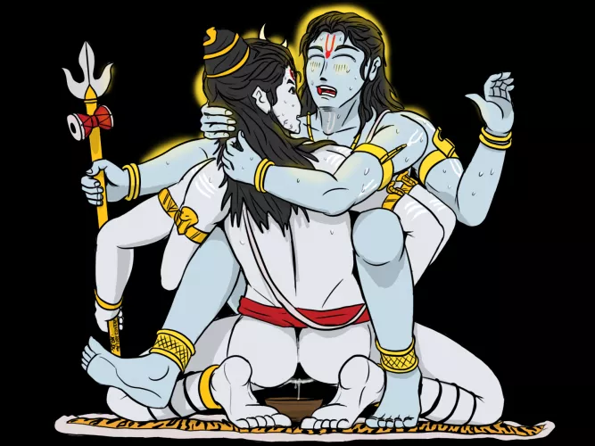 Cute Moaning of The Blue Boi by BlasphArt2