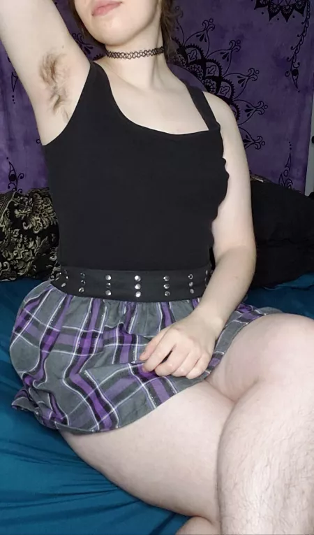 Cute outfit with hairy pits :) by quittheratrace420