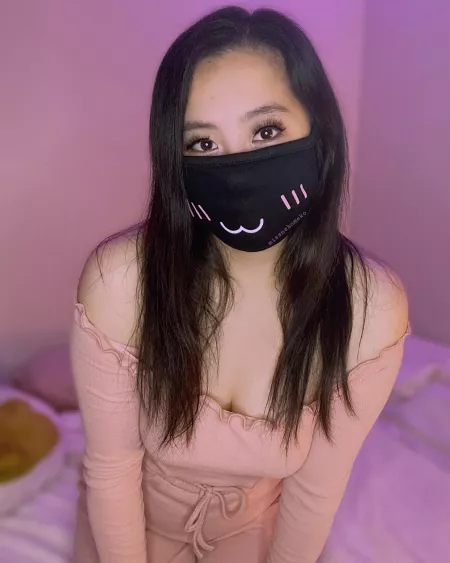 Cute pink top, no need for a bra! 😉 by LunaMae_NekoMeko