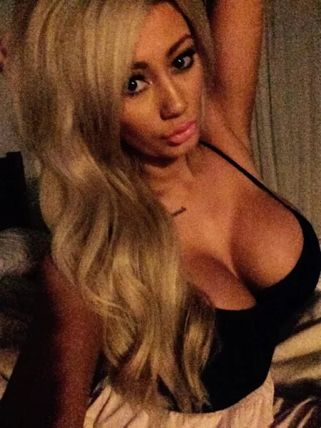 Cute pout in a black dress by [deleted]