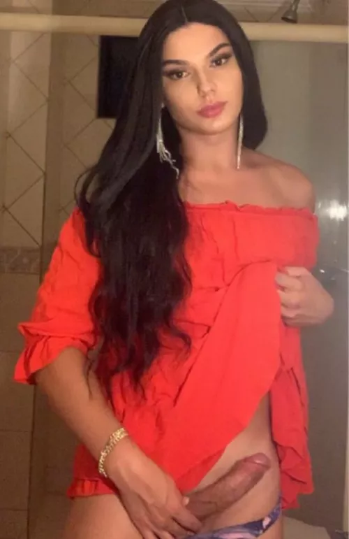 Cute shemale with hard dick by ellasmitherson