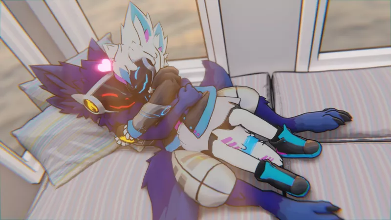 Cute snuggles my gf made :3 by s0menormalguy